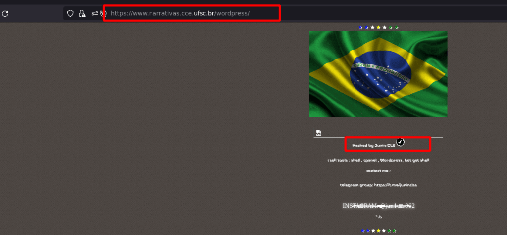 5 sites do Brasil alvos de vandalismo digital